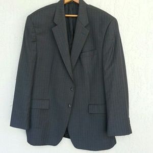 Ralph Lauren Wool 2  Button Striped Blazer Sz 44R
